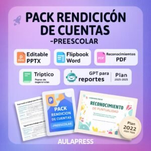 Pack para la Primera Rendición de Cuentas en Preescolar