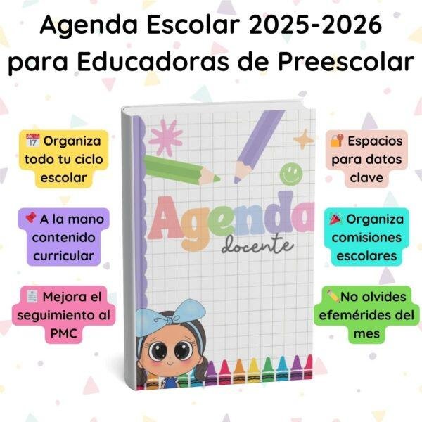 Agenda Escolar Docente “Dulce Preescolar” 2025-2026