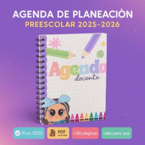 Agenda docente Preescolar “Dulce Preescolar” 2025-2026