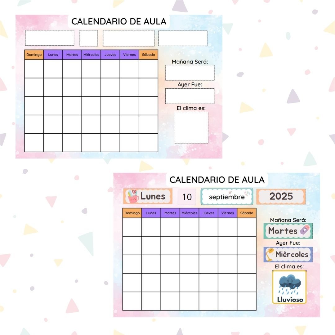 Calendario de Aula | Editable en Canva | Imprimible. 2025–2026 - Image 2