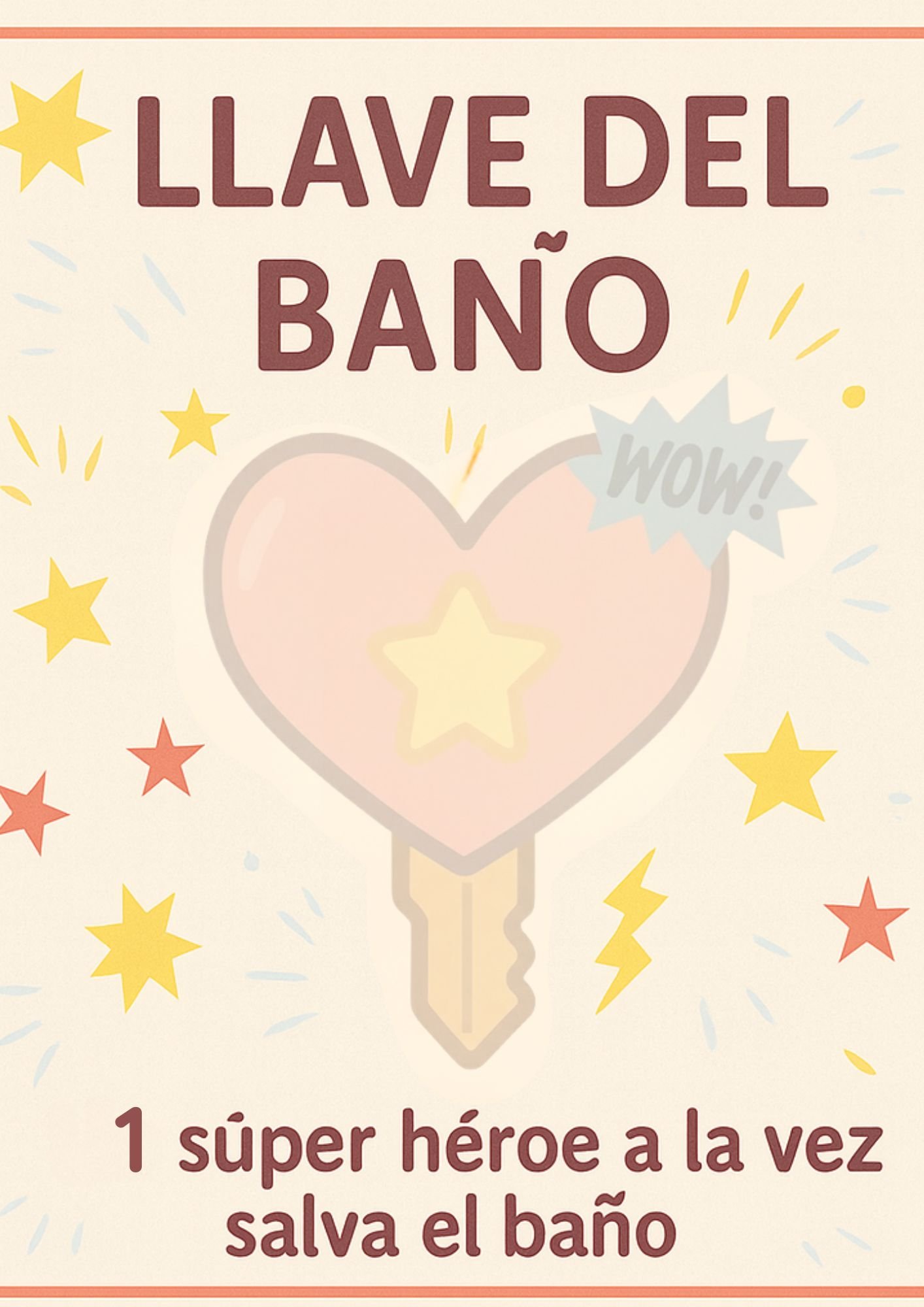 Llave del baño preescolar – Control de turnos – Organización del aula - Image 6